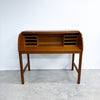 Mid Century Danish Teak Roll Top Desk