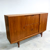 Mid Century Danish Teak Sideboard With Cocktail Cabinet 1970s