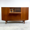 Mid Century Danish Teak Sideboard With Cocktail Cabinet 1970s