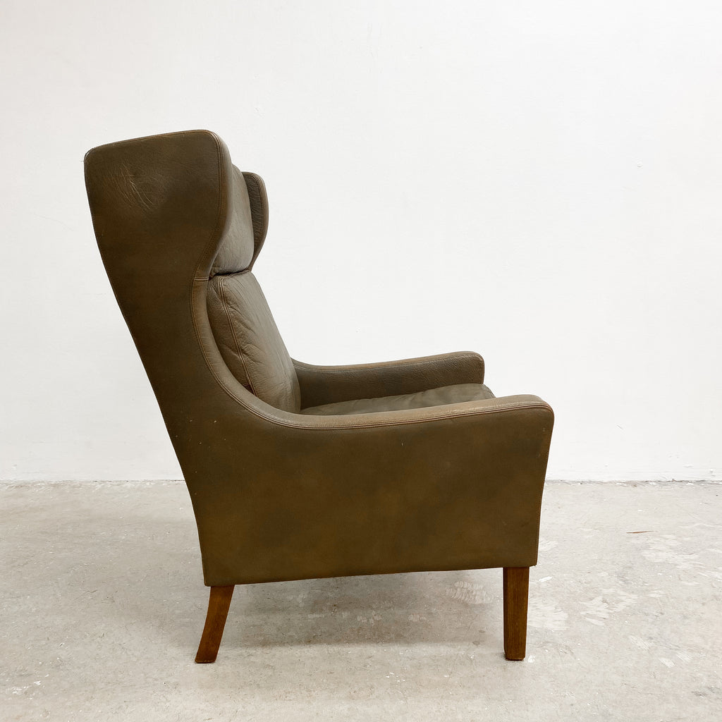 Mid Century Danish Wingback Armchair