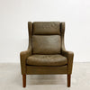 Mid Century Danish Wingback Armchair