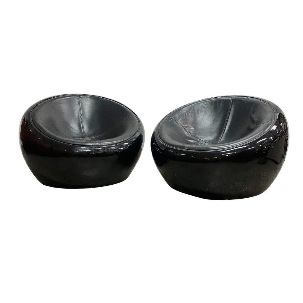 Mid Century Egg Pod Ball Chair By Eero Aarnio All Black  