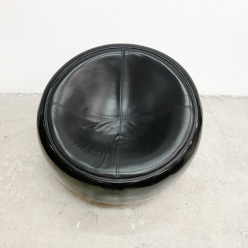Mid Century Egg Pod Ball Chair By Eero Aarnio All Black  