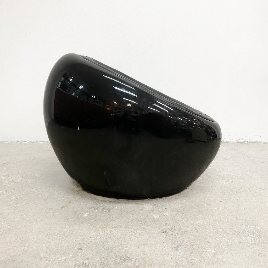 Mid Century Egg Pod Ball Chair By Eero Aarnio All Black  