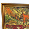 Mid Century Expressive Animal Landscape By Elmer Needham Framed