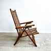 Mid Century Faux Bamboo Wooden Folding Chair