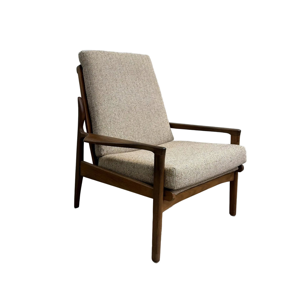 Mid Century Fler Narvik Blackwood Armchair New Cushion Inserts