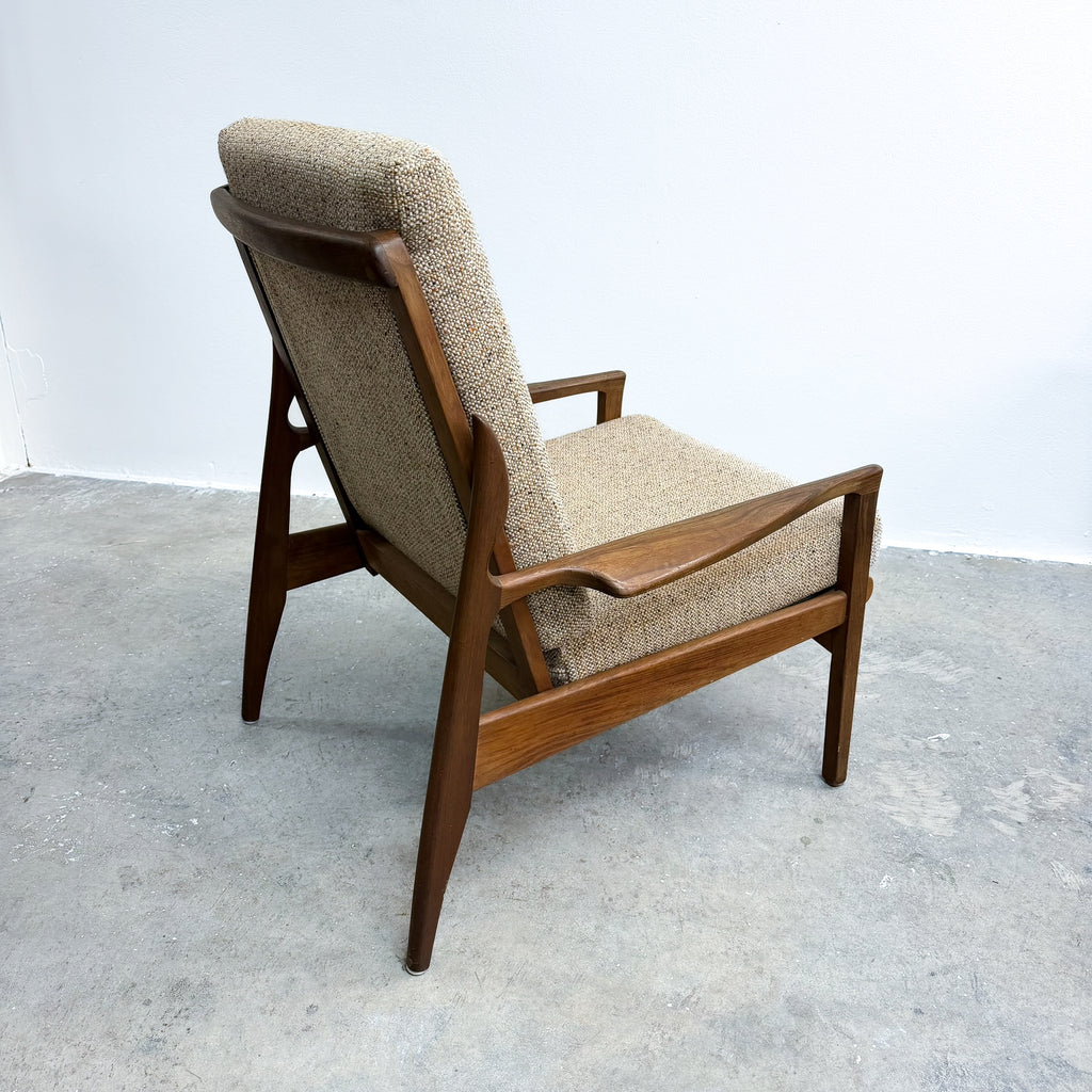 Mid Century Fler Narvik Blackwood Armchair New Cushion Inserts