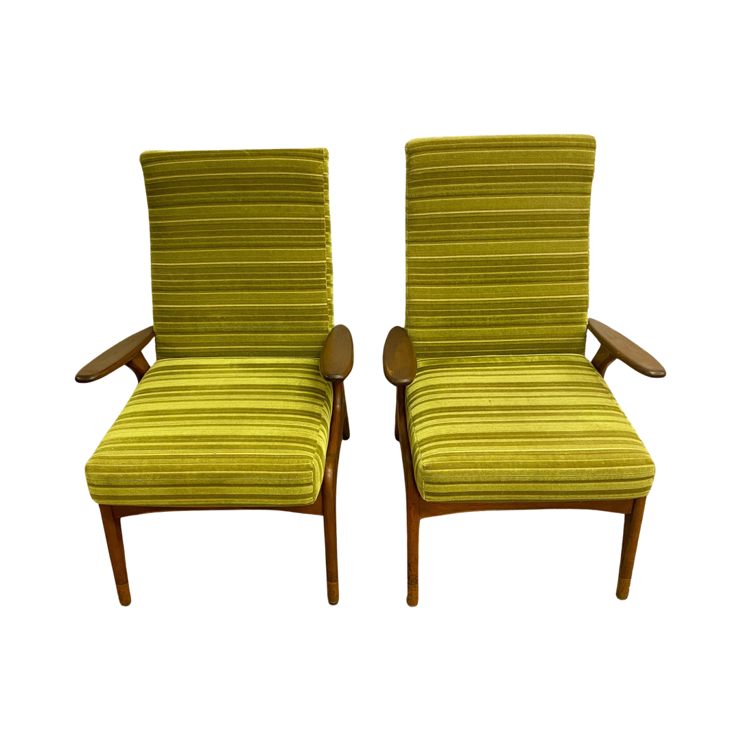 Mid Century Fler SC55 Armchairs By Fred Lowen