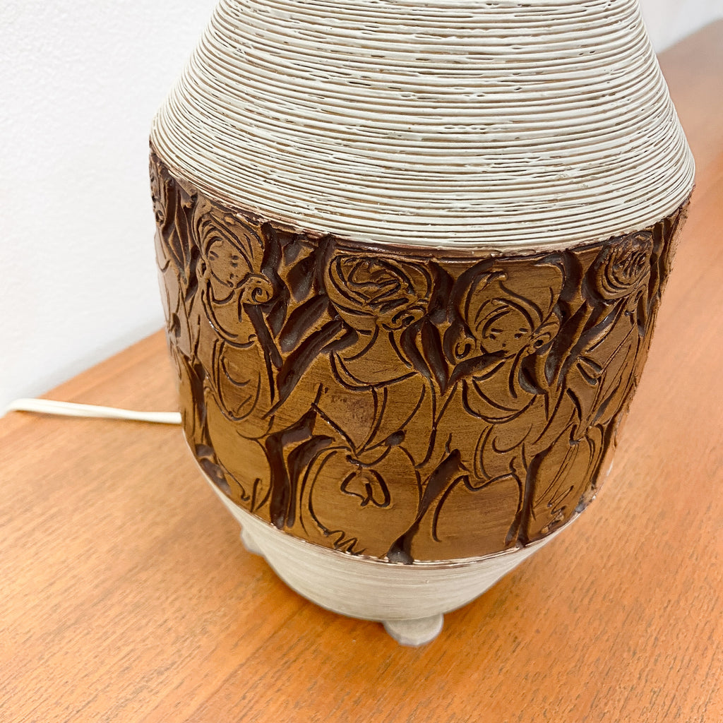 Mid Century Fratelli Fanciullacci Ceramic Lamp