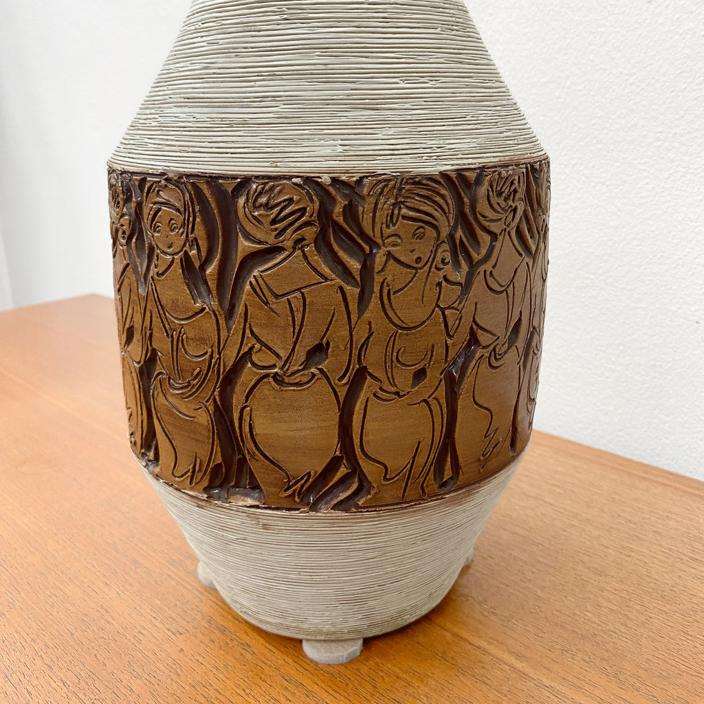 Mid Century Fratelli Fanciullacci Ceramic Lamp