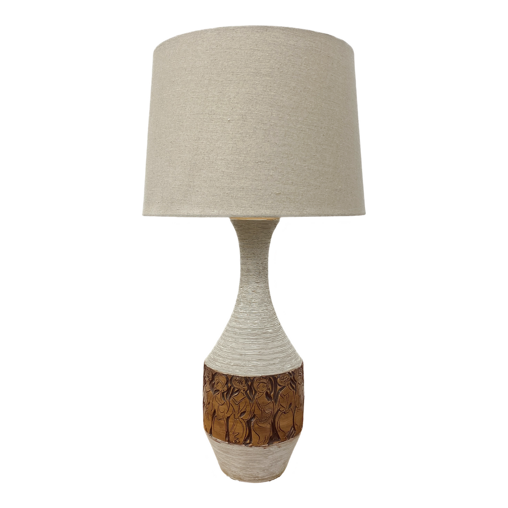 Mid Century Fratelli Fanciullacci Ceramic Lamp