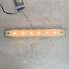 Mid Century German Solid Brass And Glass Strip Light