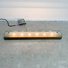 Mid Century German Solid Brass And Glass Strip Light