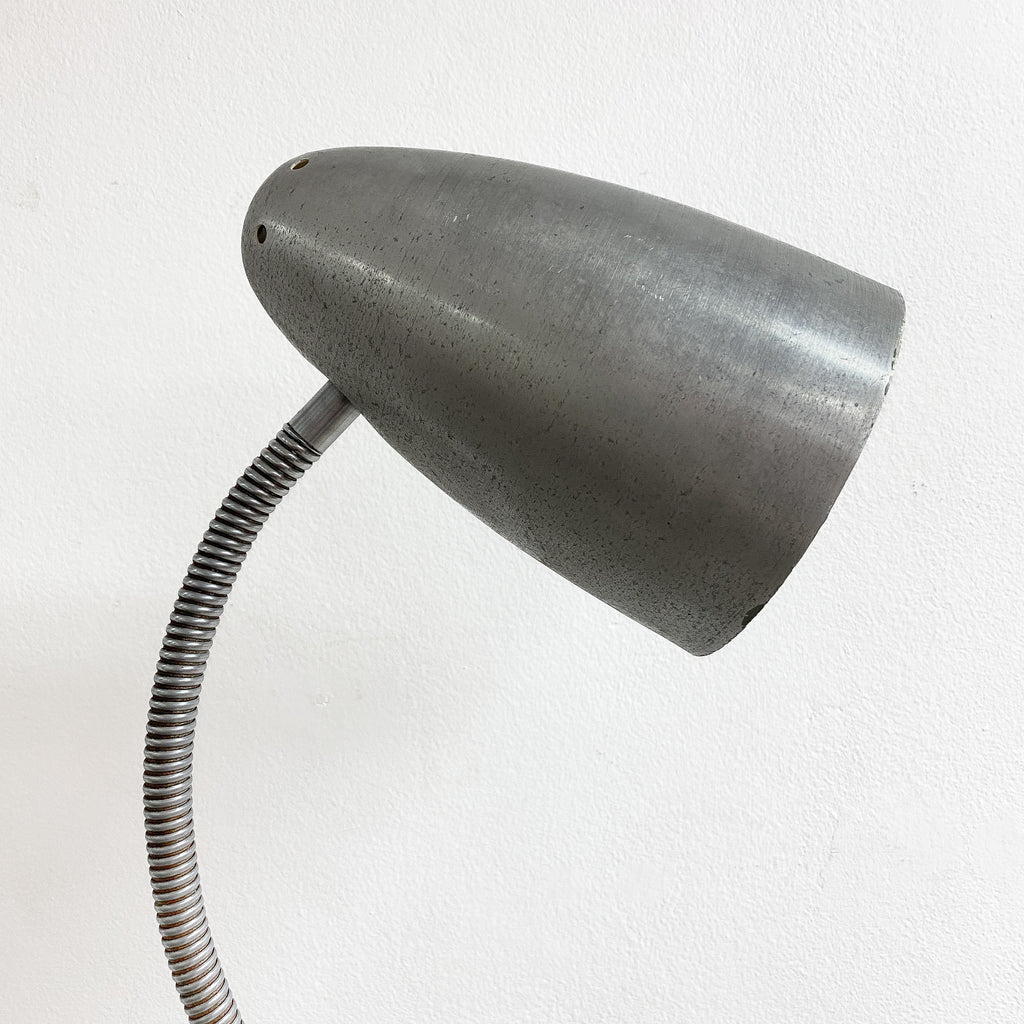 Mid Century Goose Neck Bullet Shade Floor Lamp