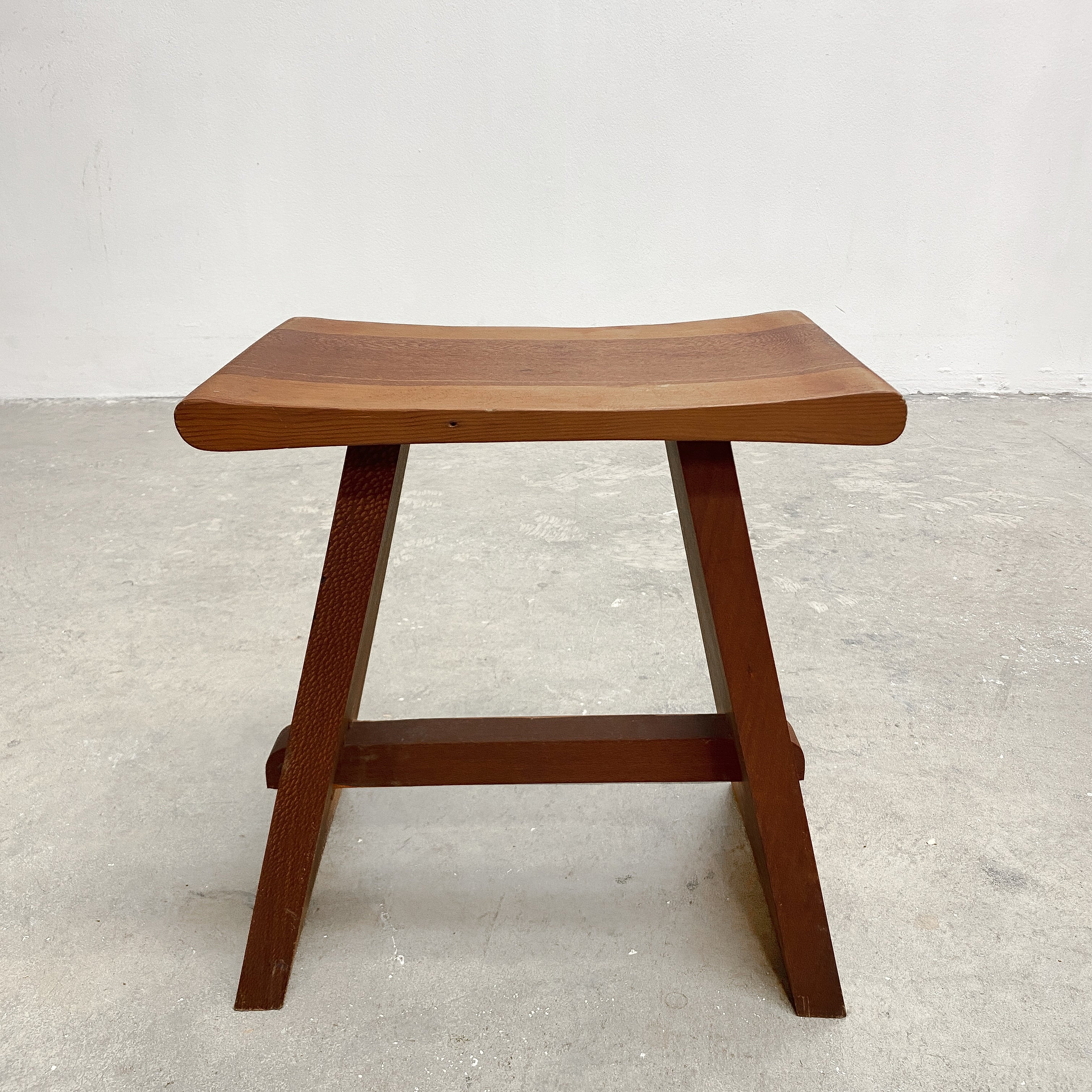 Mid Century Handmade Wooden Stool– The Design Ark