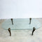 Mid Century Hollywood Regency Glass Top Coffee Table