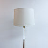 Mid Century Italian 1960s Brass And Teak Floor Lamp With Marble Base