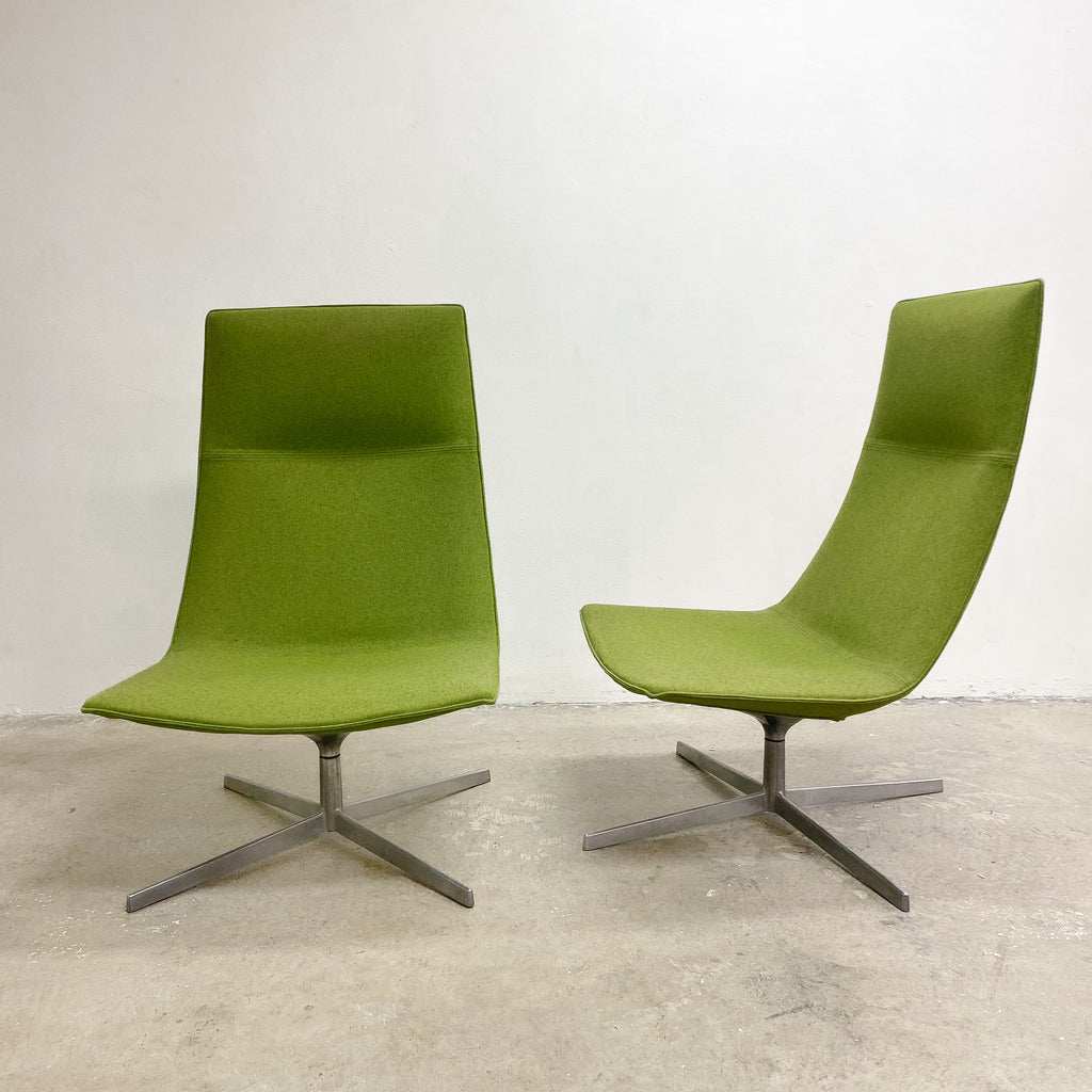Mid Century Italian Arper Swivel Chair