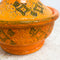 Mid Century Italian Pottery 1960's Orange Bitossi Tagine Lidded Bowl