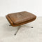 Mid Century Leather Footstool