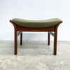 Mid Century Leather Footstool 'Gote Mobler' Made in Sweden