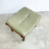 Mid Century Leather Footstool 'Gote Mobler' Made in Sweden