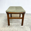 Mid Century Leather Footstool 'Gote Mobler' Made in Sweden