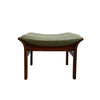 Mid Century Leather Footstool 'Gote Mobler' Made in Sweden