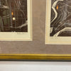 Mid Century Linocut Artwork Of Nudes C1977