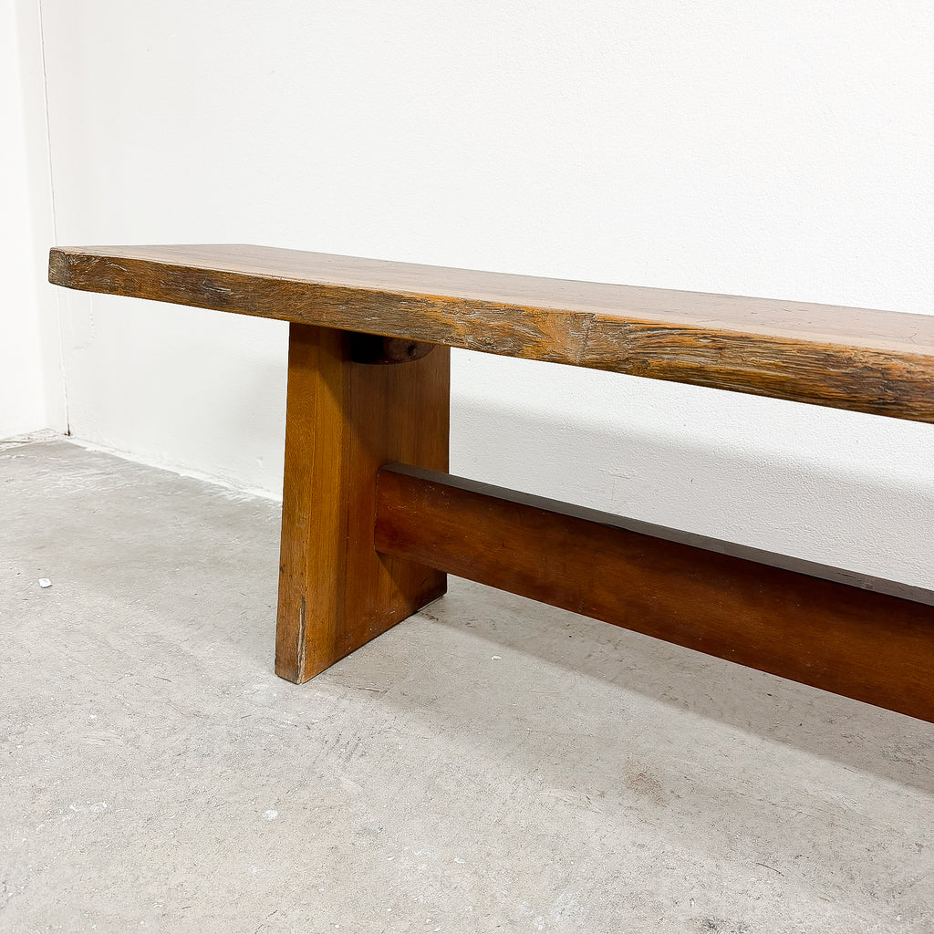 Mid Century Live Edge Jeremy Griffith Bench Seat Australian Rosewood