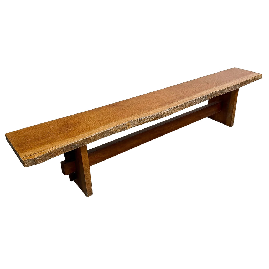 Mid Century Live Edge Jeremy Griffith Bench Seat Australian Rosewood