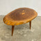Mid Century Live Edge Slab Side Table With Tapered Legs - Fiji Islands