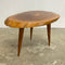 Mid Century Live Edge Slab Side Table With Tapered Legs - Fiji Islands
