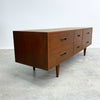 Mid Century Lowline Sideboard With Six Drawers - Restored