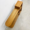 Mid Century Maple Stepped Book Display Shelf