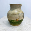 Mid Century Martin Boyd Hand painted Ship Vase