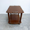 Mid Century Modern 1960's Compact Gallery Top Side Table Trolley