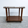 Mid Century Modern 1960's Compact Gallery Top Side Table Trolley
