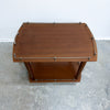 Mid Century Modern 1960's Compact Gallery Top Side Table Trolley