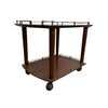 Mid Century Modern 1960's Compact Gallery Top Side Table Trolley