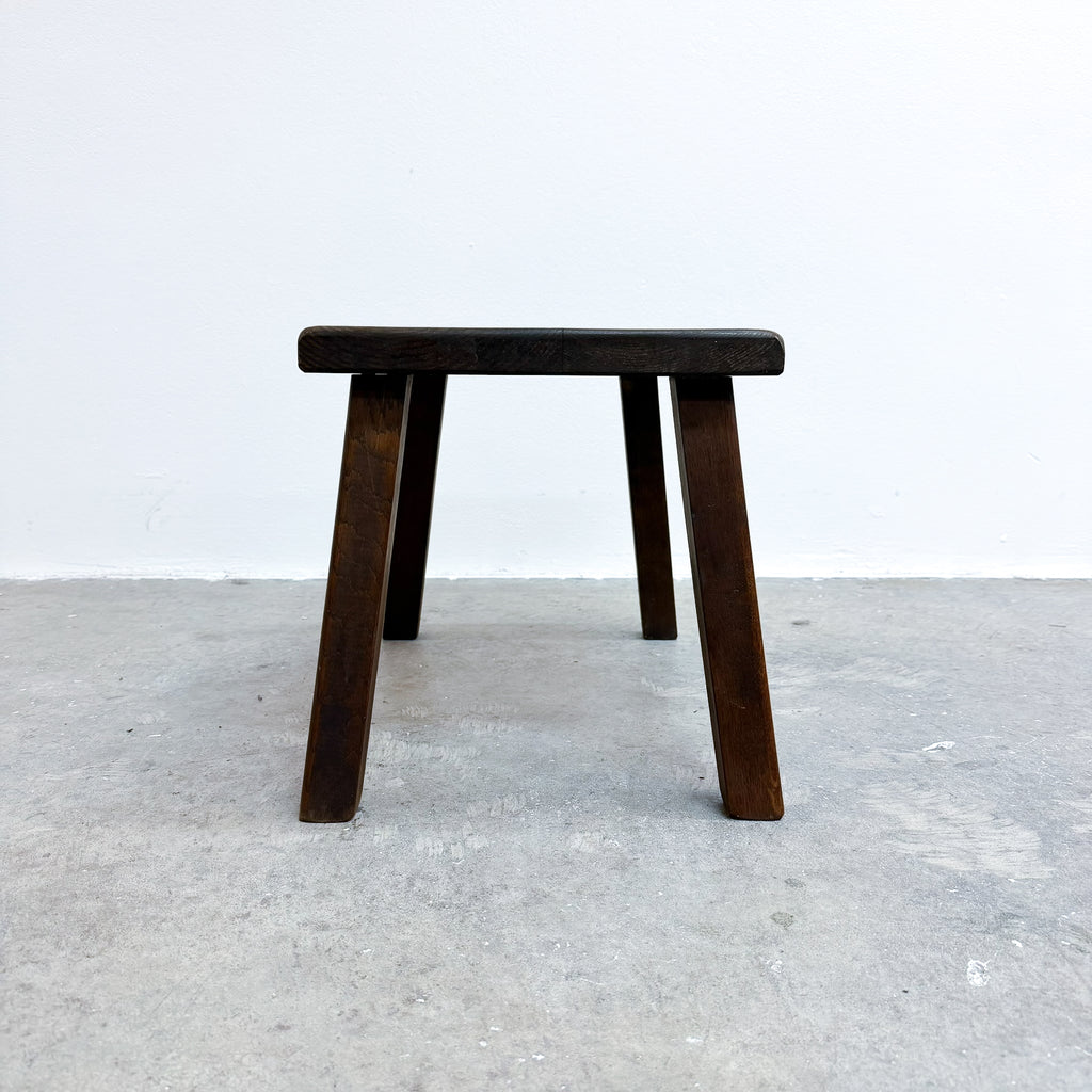 Mid Century Oak Arts And Crafts Influenced Side Table