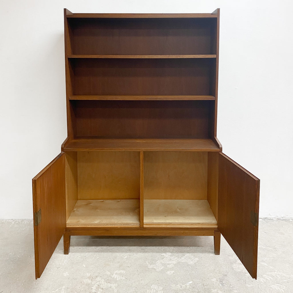 Mid Century Oak Bookcase From Denmark