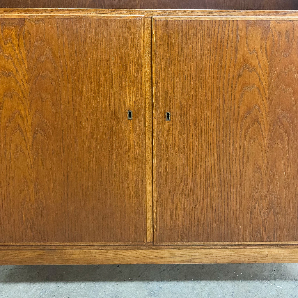 Mid Century Oak Bookcase From Denmark