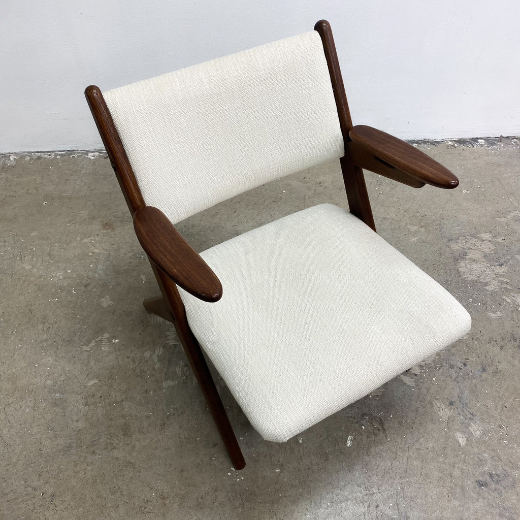 Mid Century Oak Danish Armchair By Arne Hovmand Olsen
