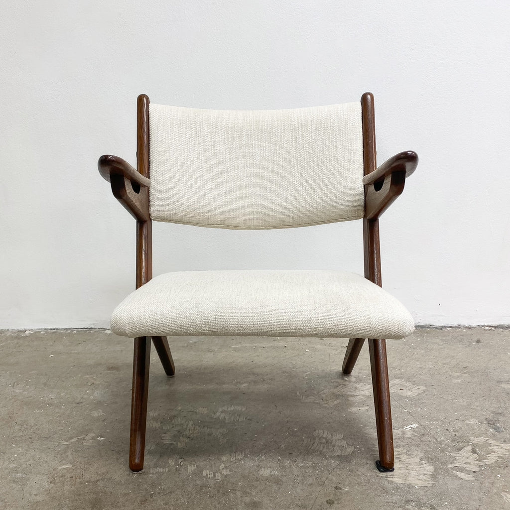 Mid Century Oak Danish Armchair By Arne Hovmand Olsen