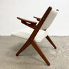 Mid Century Oak Danish Armchair By Arne Hovmand Olsen