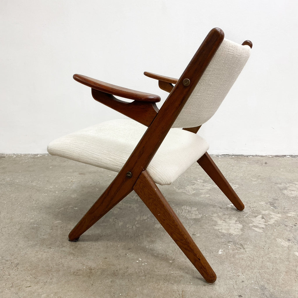 Mid Century Oak Danish Armchair By Arne Hovmand Olsen