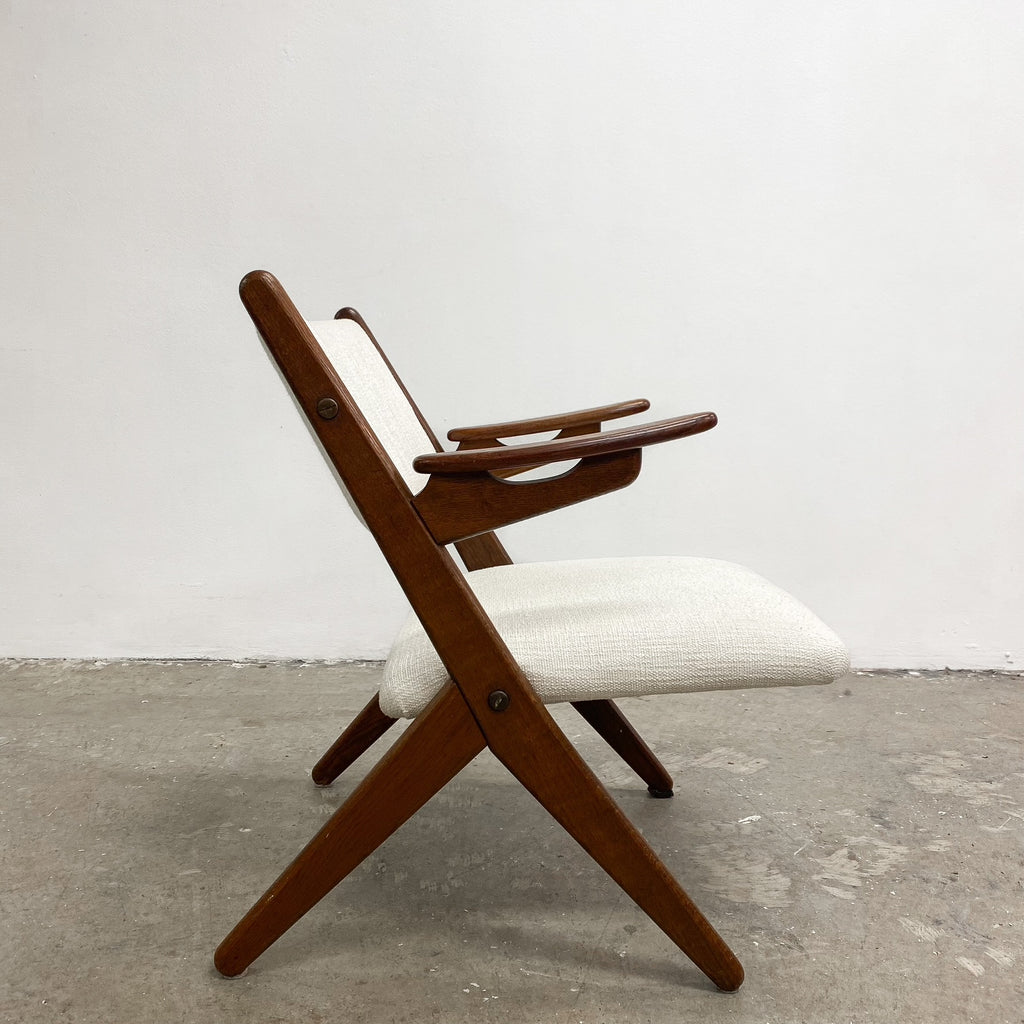 Mid Century Oak Danish Armchair By Arne Hovmand Olsen