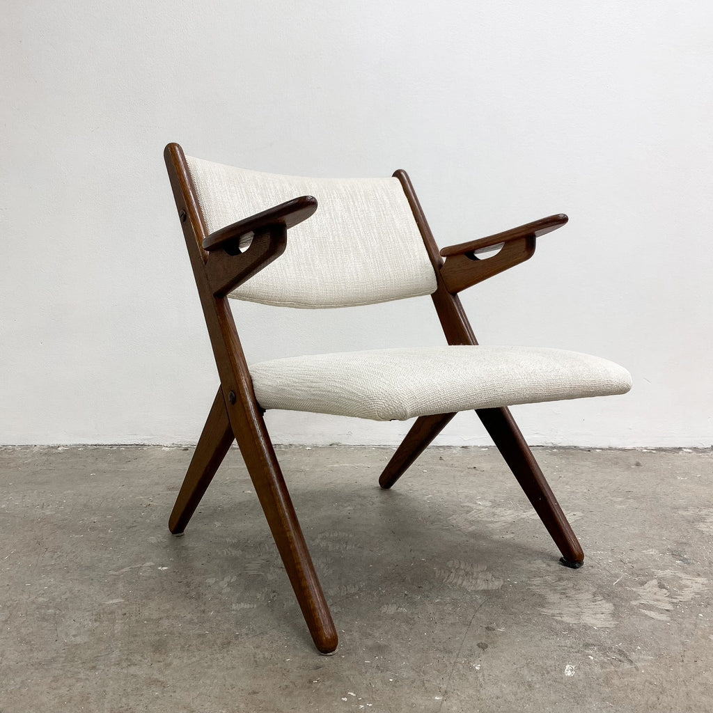 Mid Century Oak Danish Armchair By Arne Hovmand Olsen